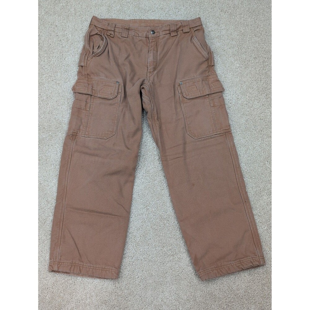 Duluth Trading Co Fire Hose Fleece Lined Relaxed Fit Cargo Pants Men's 36x30